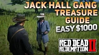 Red Dead Redemption 2: Jack Hall Gang Treasure Hunt Guide - Easy $1000 (2 Gold Bars)