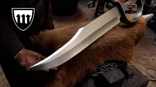 Forging the second largest bowie knife in the world, the complete movie.