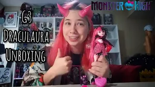 Monster High G3 Draculaura Unboxing