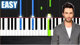 R. City - Locked Away ft. Adam Levine - EASY Piano Tutorial by PlutaX - Synthesia