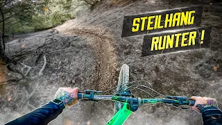 Überschlag im Steilhang! Steilabfahrt mit Mountainbike Freeride mit Canyon Spectral 29 2021