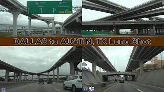 Dallas to Austin, TX: I-35 SB Long Shot! [4K]