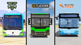 GTA 5 MERCEDES CITARO BUS VS TEARDOWN BUS VS BEAMNG MAN BUS - WHICH IS BEST?