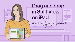 A tip from Jennifer at Apple: How to drag and drop in Split View on iPad | Apple Support