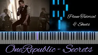 OneRepublic - Secrets | Piano Sheets ↓ | Piano Tutorial