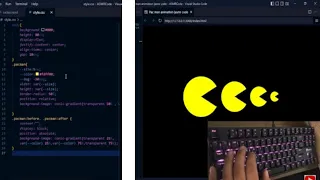 ASMR Programming - coding pacman animation - NO Talking