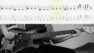 The Beatles - And I Love Her (Bass cover with tabs in video)
