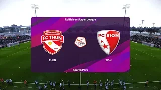 PES 2020 | Thun vs Sion - Raiffeisen Super League | 26/01/2020 | 1080p 60FPS