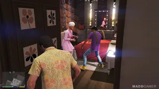 Tracey's boyfriend beats her up - GTA 5