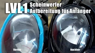 Matte Scheinwerfer aufbereiten für Anfänger - Lvl 1 I Presto Scheinwerfer-Aufbereitungs-Set