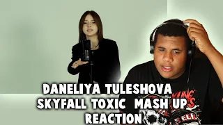 Daneliya Tuleshova - Skyfall+Toxic (Mash-up) (REACTION) FIRST TIME HEARING