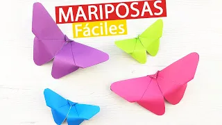 🦋 Cómo hacer mariposas de papel fácil y rápido origami