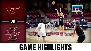 Virginia Tech vs. Boston College | ACC Women's Basketball Highlights (2022-23)