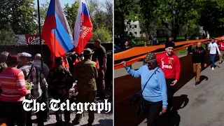 Russia holds Victory Day celebrations in besieged Mariupol