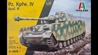 Italeri Panzer IV Ausf H. 1: 35  New release Kit No 6578