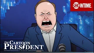 Cartoon Alex Jones Addresses Ban | Our Cartoon President | SHOWTIME