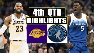 Los Angeles Lakers vs Minnesota Timberwolves 4th QTR GAME HIGHLIGHTS | April 7 | 2024 NBA Season