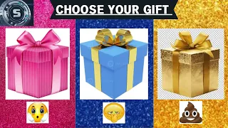 Choose Your Gift part 2 🎁💝✨️ | 3 Gift Box Challenge | Pink, Blue, or Gold khubipehlwan