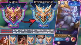 HOW TO USE AULUS IN HIGH RANK‼️ Use this method to get mythic - best build and emblem aulus 2024