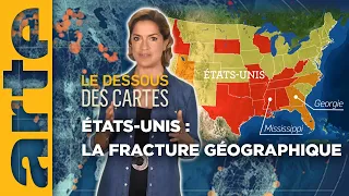 États-Unis : quelles fractures géographiques ? - Le dessous des cartes - L’essentiel | ARTE