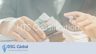 Webinar - HTS Classification