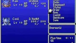 Final Fantasy 4(GBA) Item glitch