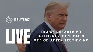 LIVE: Trump departs New York State Attorney General Letitia James's Office
