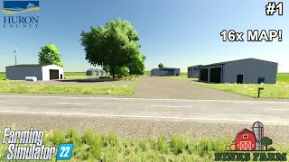 BUILDING A NEW FARM FROM SCRATCH! | Huron County, MI | Farming Simulator 22 #1