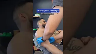 Bicep sports massage