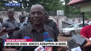 WATCH: Security Operatives Arrest, Parade Kidnappers in Benue State