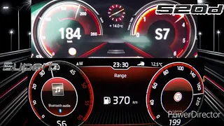 BMW 520D XDRIVE G30 VS SKODA SUPERB 2.0 TDI L&K 4X4 ACCELERATION 0-200KM/H (0-100 SUB 7 SEC)