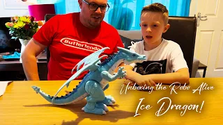 Unboxing the Robo Alive Ice Dragon!!!
