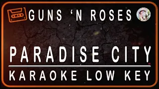 GUNS N' ROSES - PARADISE CITY - KARAOKE LOW KEY (D=DO)