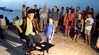 Hysterical Magician at Mallory Square in Key West