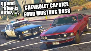 GTA V- Chevrolet Caprice v Ford Mustang Boss Chase