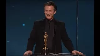 Sean Penn winning Best Actor for "Milk"