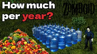 How much do you need to survive one year of Project Zomboid