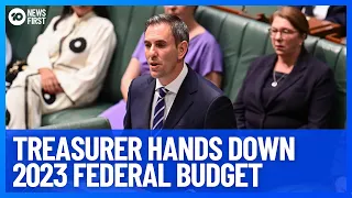 Treasurer Jim Chalmers Hands Down 2023 Federal Budget l 10 News First