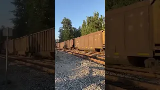 Fast Moving Coal Train w/ DPU! #shorts