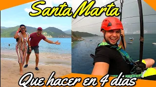 SANTA MARTA Colombia(La perla de America🌴Que hacer en 4 dias!🔴Playa Cristal-Playa Blanca-El Rodadero