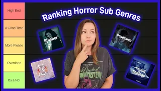 Tier List Horror Sub Genres | Ranking Sub Genres