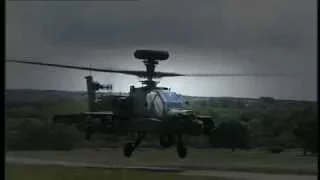 AH-64 Apache Helicopter Airstrike Destroys Taliban Positions During Firefight