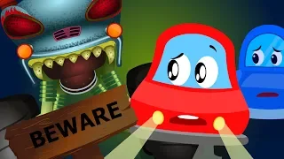 Beware Of The Dark | Little Red Car Cartoons | Nursery Rhymes For Toddlers | Kids Channel