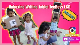 UNBOXING WRITING TABLET TECBOSS LCD