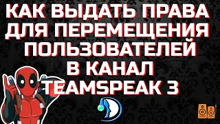 КАК ПЕРЕТАСКИВАТЬ ПОЛЬЗОВАТЕЛЕЙ В КАНАЛ? Teamspeak! Как выдать права для еретаскивания.