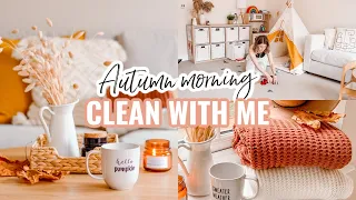 🍂 RELAXING FALL MORNING CLEAN WITH ME 2021 🍁 REALISTIC SPEED CLEANING MOTIVATION | AUTUMN CLEAN UK