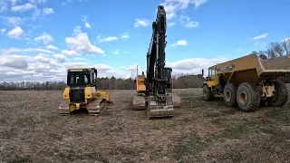 Loading Out Piles And New Road Clearing