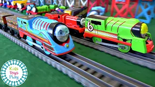 Thomas The Train Turbo Speed Trackmaster Races | Thomas and Friends Toy Trains