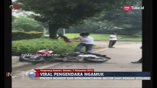 VIRAL! Tolak Ditilang Polisi, Pemuda Mengamuk dan Hancurkan Motor Sang Pacar - BIM 07/02