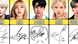 K-pop Idols Coolest Signatures